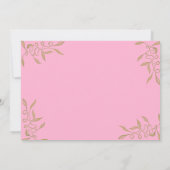 ゴールデンオーナメント結婚式招待状カード 招待状 (裏面)