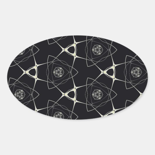 ゴールデンオーナメント 楕円形シール (正面)