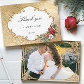 ゴールデンオープレンスクリスマス結婚フローラ サンキューカード