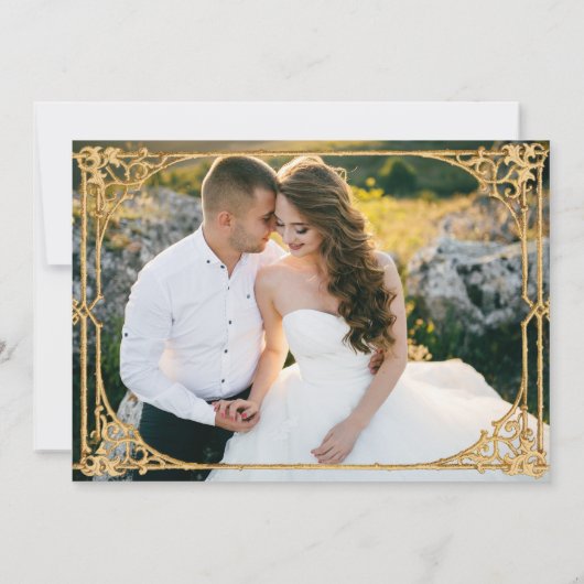 ゴールデンオープレンスクリスマス結婚フローラ サンキューカード (裏面)