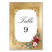 ゴールデンオープレンスクリスマス結婚フローラ テーブルナンバー (正面)