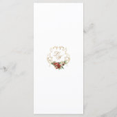 ゴールデンオープレンスクリスマス結婚フローラ メニュー (裏面)