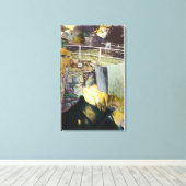 ゴールデンカスケードとナチュラルブリッジビュー キャンバスプリント (インサイチュ (ウッドフロア))