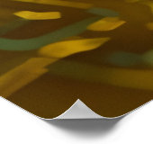 ゴールデンカスケードリキッドアートポスト ポスター (角)