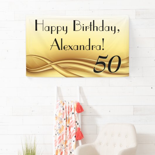 ゴールデンカスタムウェーブ50thバースデーパーティー 横断幕 (インサイチュ)