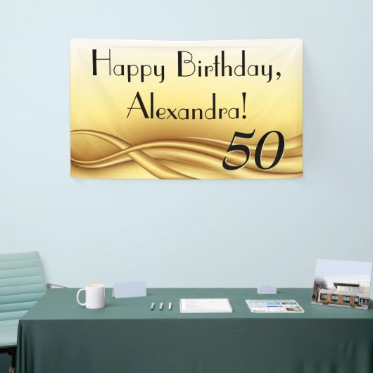 ゴールデンカスタムウェーブ50thバースデーパーティー 横断幕 (トレードショー)