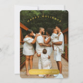 ゴールデンカスタムフォトファミリークリスマスカード (正面)