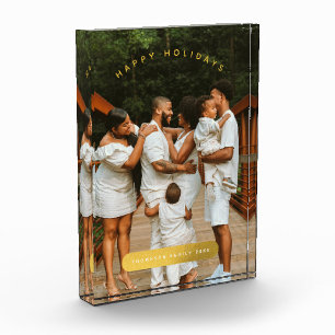 ゴールデンカスタムフォトファミリークリスマスフォトディスプレイ フォトブロック