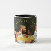 ゴールデンカスタムフォトファミリークリスマス マグカップ (中央)