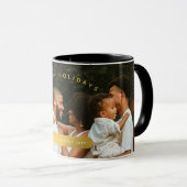 ゴールデンカスタムフォトファミリークリスマス マグカップ (正面右)