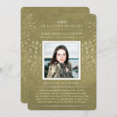 ゴールデンカスタムフローラ写真詩サンキューカード サンキューカード (正面/裏面)