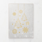 ゴールデンカスタムベビーメリークリスマス 三つ折りクリスマスカード (カバー)