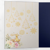 ゴールデンカスタムベビーメリークリスマス 三つ折りクリスマスカード (内部最初)