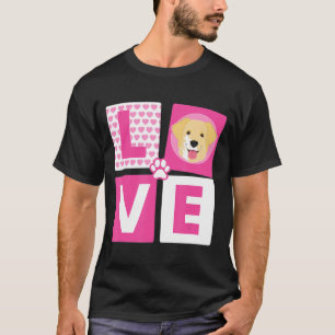 ゴールデンカッコいい恋人のためのラブゴールデンレトリバー Tシャツ