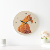 ゴールデンカップル、キス、ロマンスウォールクロック ラージ壁時計 (ホーム)