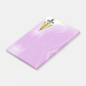 ゴールデンカドゥセウス獣医シンボル/ピンク薄紫 ポストイット (アングル)