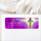 ゴールデンカドゥセウス鮮やかピンク明るい赤紫色 ラベル (インサイチュ)