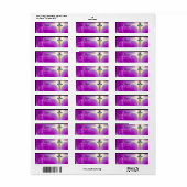 ゴールデンカドゥセウス鮮やかピンク明るい赤紫色 ラベル (フルシート)