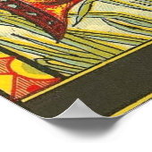 ゴールデンカボチャヴィンテージクレートラベル ポスター (角)