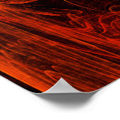 ゴールデンカメレオンアットドーンフラクタルアート ポスター (角)