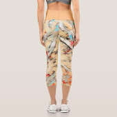 ゴールデンカラー抽象芸術カプリレギンス カプリレギンス (裏面)