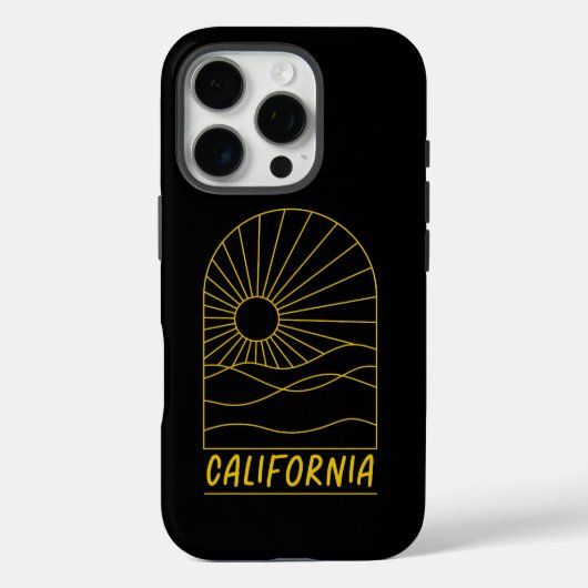 ゴールデンカリフォルニアサンスケープ Case-Mate iPhoneケース (裏面)