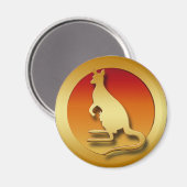 ゴールデンカンガルー マグネット (正面/裏面)