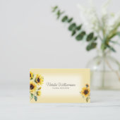 ゴールデンカントリーひまわりQRコード名刺 名刺 (スタンド正面)