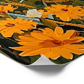 ゴールデンカントリーサイドエスケープ – ナイフルーラルバイクアート ポスター (角)