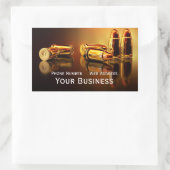 ゴールデンカートリッジズビジネスカード 長方形シール (バッグ)