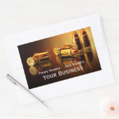 ゴールデンカートリッジズビジネスカード 長方形シール (封筒)