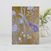 ゴールデンガーデンチノワズリーと紫の鳥と牡丹 シーズンカード (スタンド正面)