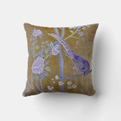 ゴールデンガーデンチノワセリーパープルバード&牡丹 クッション (裏面)