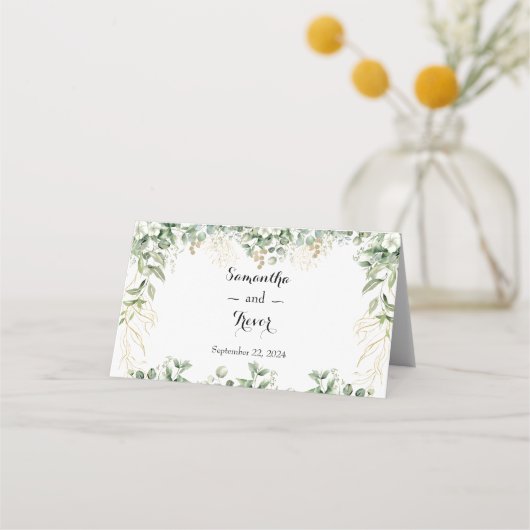 ゴールデンガーデン結婚：ルクセフローラ座席表 プレイスカード (裏面)