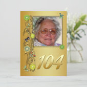 ゴールデンガーデン104th誕生日パーティーの招待状 招待状 (スタンド正面)