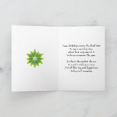 ゴールデンガーデン25thフォト誕生日カード カード (内部)