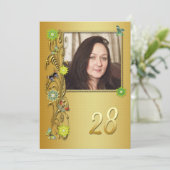 ゴールデンガーデン28th誕生日パーティーの招待 招待状 (スタンド正面)