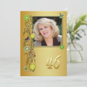 ゴールデンガーデン46th誕生日パーティーの招待 招待状 (スタンド正面)