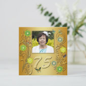 ゴールデンガーデン75th誕生日パーティーの招待 招待状 (スタンド正面)