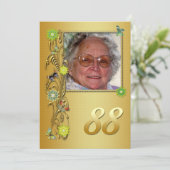 ゴールデンガーデン88th誕生日パーティーの招待 招待状 (スタンド正面)