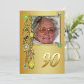 ゴールデンガーデン90th誕生日パーティーの招待 招待状 (スタンド正面)