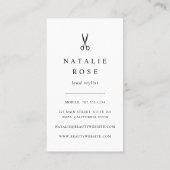 ゴールデンガーランドのヘアスタイリスト 名刺 (裏面)