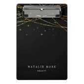 ゴールデンガーランドパーソナライズされた ミニクリップボード (正面)