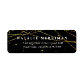 ゴールデンガーランド差出人住所 ラベル (正面)