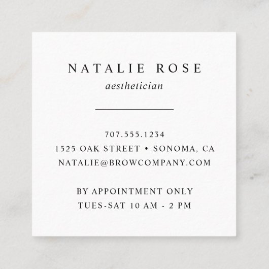 ゴールデンガーランド スクエア名刺 (裏面)