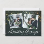 ゴールデンガーランド |ホリデーフォトカード シーズンカード (正面)