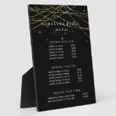 ゴールデンガーランド |価格とサービスの表示 フォトプラーク (側面)