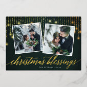 ゴールデンガーランド | 2枚の写真 箔シーズンカード (正面)