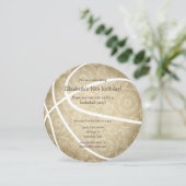 ゴールデンガーリーバスケットボールの誕生日 案内状 (スタンド正面)