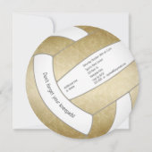 ゴールデンガーリーバレーボール誕生日パーティー 案内状 (裏面)